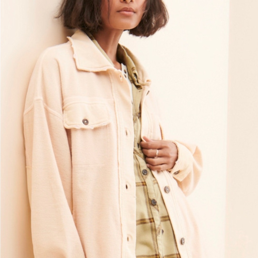 Free People Ruby Oversized Shirt Jacket Medium